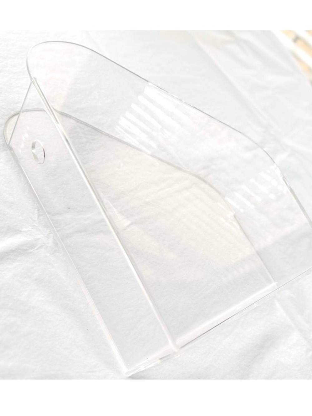 HOM Organization Clear Resin Acrylic Magazine File Holder